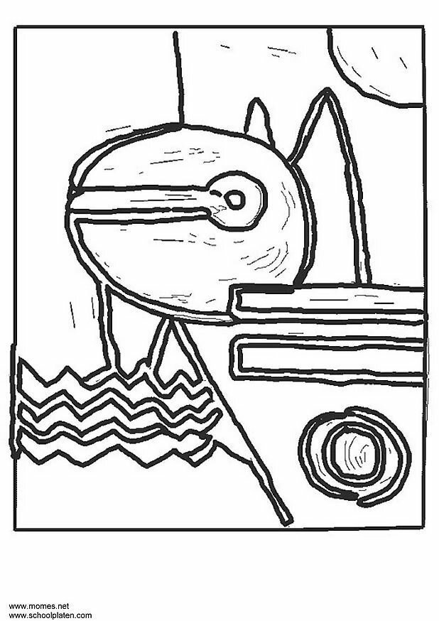 Paul Klee coloring page
