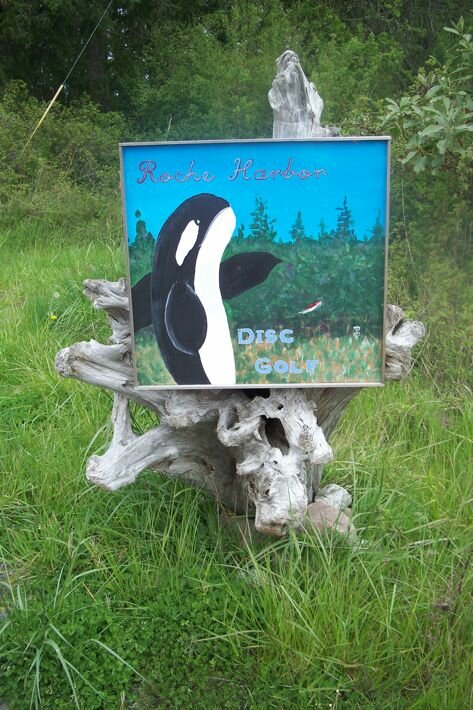 Disk Golf Course on San Juan Island, Washington.