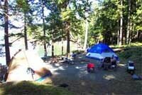 Jones Island marine campground.